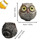 Delicate Resin Owl Figurine Mini Statue Suitable For Home Decor   Gift Occasions