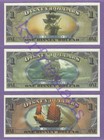 2007 Fb Ff Fe  1 Wdw Pirates Disney Dollars Potc All 3 Wdw Minted Potc