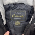New Cascade Baseball Bomber Jacket Men Large Black White Hooded Softshell Zip Up