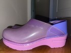 Dansko Professional Translucent Womens Size 37 Purple Clogs Excellent Never Worn