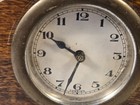 Vintage antique Foreign Small Desk mantle Clock 6 25  Long - Runs