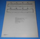 Supertramp Sheet Music Vintage 1982 My Kind Of Lady
