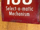 Vintage Original Seeburg Select-o-matic Jukebox 100 Mechanism Red Cover Insert