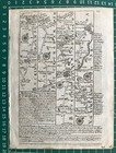 1720 Antique Road Map  Wendover  Banbury  Stratford - Owen   Bowen