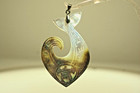 42mm Carved Black-lip Mother Pearl Hawaiian Whale Tail Fish Hook Turtle Pendant
