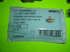  12  Nibco S-fp600a-lf 3 4    Solder Lead-free Brass Ball Valve Full Port Nj998x8