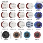 388pcs 2 Inch Roll Lock Sanding Discs Set 1 8  1 4  Shank Holder For Die Grinder