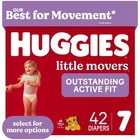 Huggies Little Movers Extra Absorbent Baby Diapers  Size 7  41  Lbs  42 Ct  Leak
