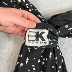 Baby K tan Baby Wrap Carrier Black White Hearts Cotton Infant Toddler Sling