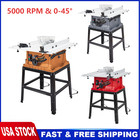 10 Inch Portable Benchtop Jobsite Table Saw Folding With Stand Adjustable Blade