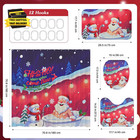 4 Pcs Christmas Shower Curtain Set  Christmas Bathroom Sets With Shower Curtain 