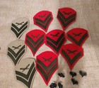 Vintage 16 Piece  Military Patch  Pins Marines Chevon Stripes Corporal Rifles 