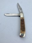 Vintage Parker Edwards 1423-2 Brown Pick B0ne Two Blade Trapper Knife 
