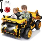 24v 2   seater Kids Electric Ride   on Dump Truck  Functional Tilting Dump Bed Toy