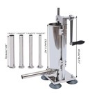 Stainless Steel Manual Sausage Stuffer Vertical Meat Press Filler Sausages Maker
