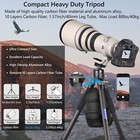 Heavy Duty Tripod Compact Carbon Fiber Tripod Camera Stand For Canon Sony Nikon