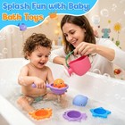 9 Pcs Baby Bath Toys For Kids Ages 1-3  Mold Free Toddler Bath Toys For 2-4 W   