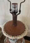 Pair Of Antique Chinese Porcelain Famille Rose Medallion Vase Table Lamps