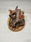 1945 Ancient Juniper Wood Log Cabin By Master Woodcraft Artisan D m  Marino-rare