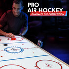 Gosports 48 Inch Air Hockey Arcade Table - Oak Or Black - Includes 2 Pushers  3 