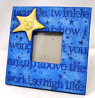 Twinkle Little Star 3d Picture Photo Frame Celestial Blue Nursery Baby Child Udc