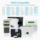 1 2  Label Tape Tz231 Tze231 Tz131 Tz631 Compatible For Brother P-touch 0 47 