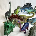 Lot Of 18 Dinosaur Figures Toys Pvc   Hard Plastic   Hollow Mix Assorted 97-02