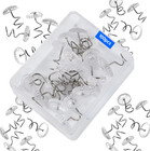 100 Upholstery Pins Bed Skirt Fabric Screws Twist Holders Headliner Tacks Clear 