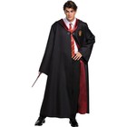 Harry Potter Gryffindor Deluxe Robe Costume Adults 3pcs Set Robe Tie Scarf
