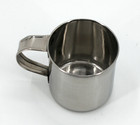 Stainless Steel  tin  Cup - Single Piece Bottom