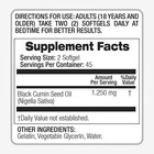 Black Seed Oil 1250mg Cold Pressed     Organic  Pure  High Absorption    90 Softgels