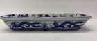 Ming Dynasty Style Blue And White Porcelain Dragon Motif Calligraphy Brush Rest