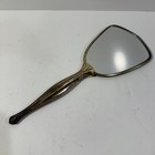 Gold Tone Brass Handle Hand Vanity Mirror Grandmillenial Ornate Vintage Decor
