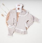 Ribbed Cotton Baby Girls Set Bows