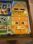 Melissa   Doug Wooden Latches Board Sensory Activity Toy Open Box S017 