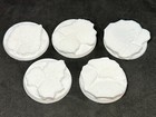 40mm  5  Resin Base Slate V2 Rock Scenic Miniature Base Warhammer 40k Tabletop