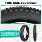 2 Pack E Bike Tire Fat Bike Tire 20 x3 0 Electric Bicycle Tire With 2 Tubes 20x3