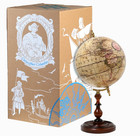 Cassini 1790 Old World Globe 10 8  Mahogany Stand Replica Table Top Home Decor