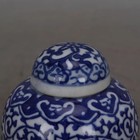 Chinese Old Porcelain Blue And White Lotus Pearl Jar Lid Jar