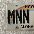 Hawaii License Plate Aloha Rainbow Expired  Man Cave    Bar  Mancave Hi Expired 