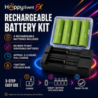 Happy Event Fx 4 Pcs Cold Spark Base Kit With Rechargeable Batteries