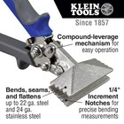 Klein Tools 86522 Hand Seamer  Straight Metal Seamer Has 3-inch Jaw  For 22 Gaug