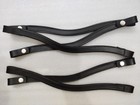Set Of 6 Leather Snap Browband   empty Channel  6  8   10 Mm  All Sizes  Shapes 