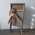 Vintage Columbus Washboard Co Dubl Handi Washboard Wood   Metal Laundry