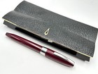 Vintage C1959 Sheaffer Pfm I Burgundy   Chrome Snorkel Fill Fountain Pen Pdag F