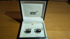 Mont Blanc Cafinkus Cufflinks Gift Box With International Warranty Manual Black
