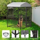 Welded Wire Dog Kennel Pet Playpen Outdoor Heavy Duty Dog Crate Cage With Roof
