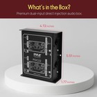 -pro Premium Direct Injection Audio Box - Passive Di Unit Hum W  Input