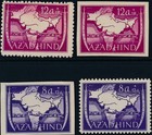 Stamp Germany India Selection 1943 Wwii War Era Azad Hind Legion Free Mnh 2