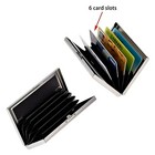 Credit Card Id Holder Slim Money Travel Wallet Men Stainless Steel Rfid Blocking